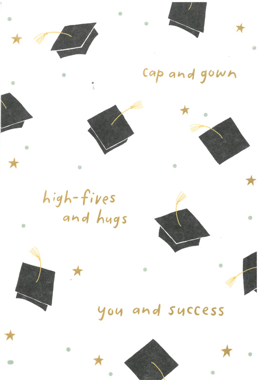 Graduation - white color with caps